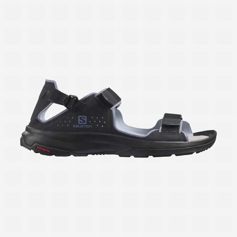 Salomon Singapore Mens Sandals - TECH FEEL Black/Grey | 61973-CUJS